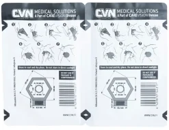 CVN Hexagon Chest Seal venttiilillinen ilmarintasidos, 2-Pack