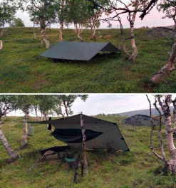 DD Hammocks 3x3 Tarp laavukangas, oliivinvihreä