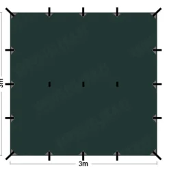DD Hammocks 3x3 Tarp laavukangas, DD Multicam