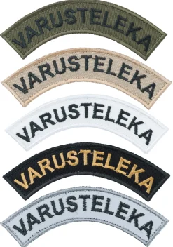 Varusteleka Kaarimerkki omalla tekstillä, 3-Pack