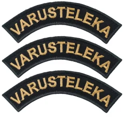 Varusteleka Kaarimerkki omalla tekstillä, 3-Pack