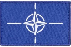 Varusteleka NATO hihalippu, 77 x 47 mm